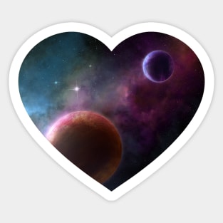 Space Love Sticker